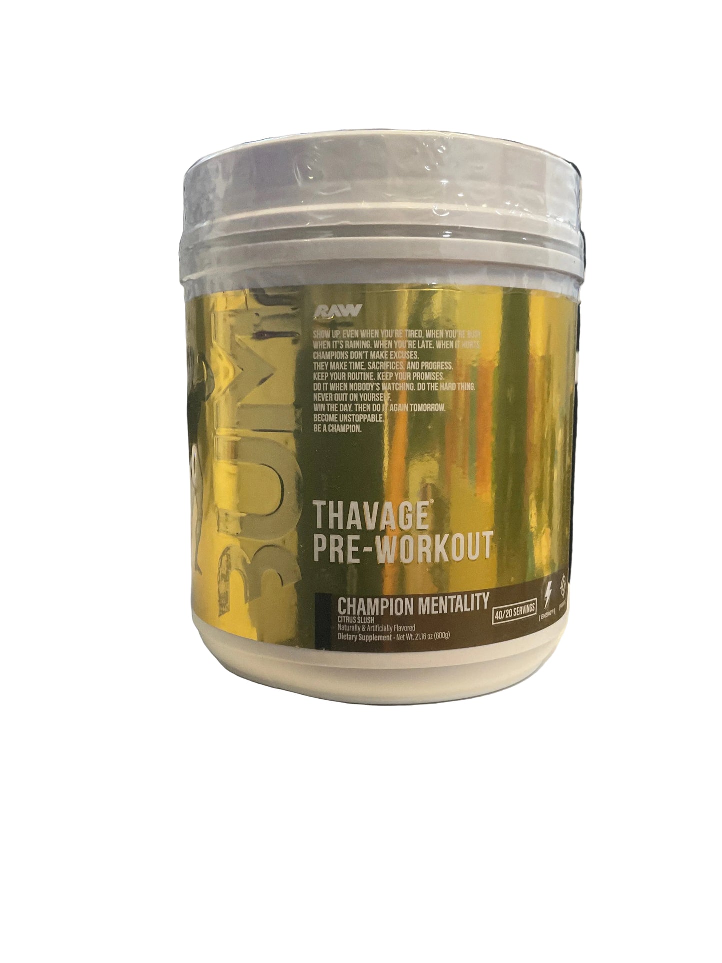 RAW NUTRITION - Thavage - Pre- W - Champion Mentality