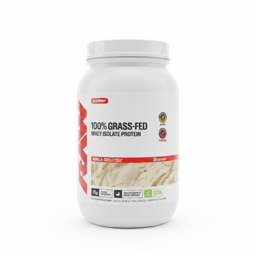 RAW Core 100% Grass-Fed Whey Isolate Protein - Vanilla