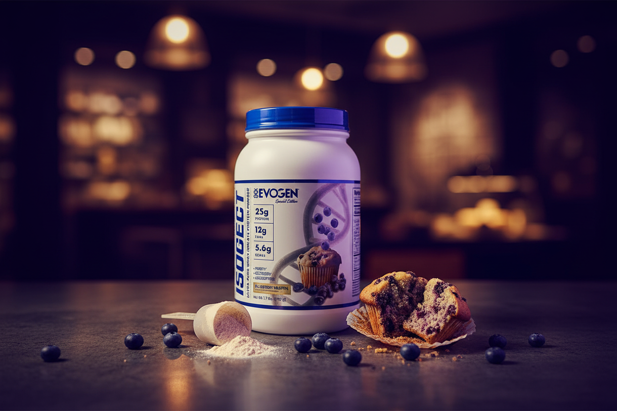 EVOGEN - IsoJect Whey Protein Isolate - Blueberry Muffin