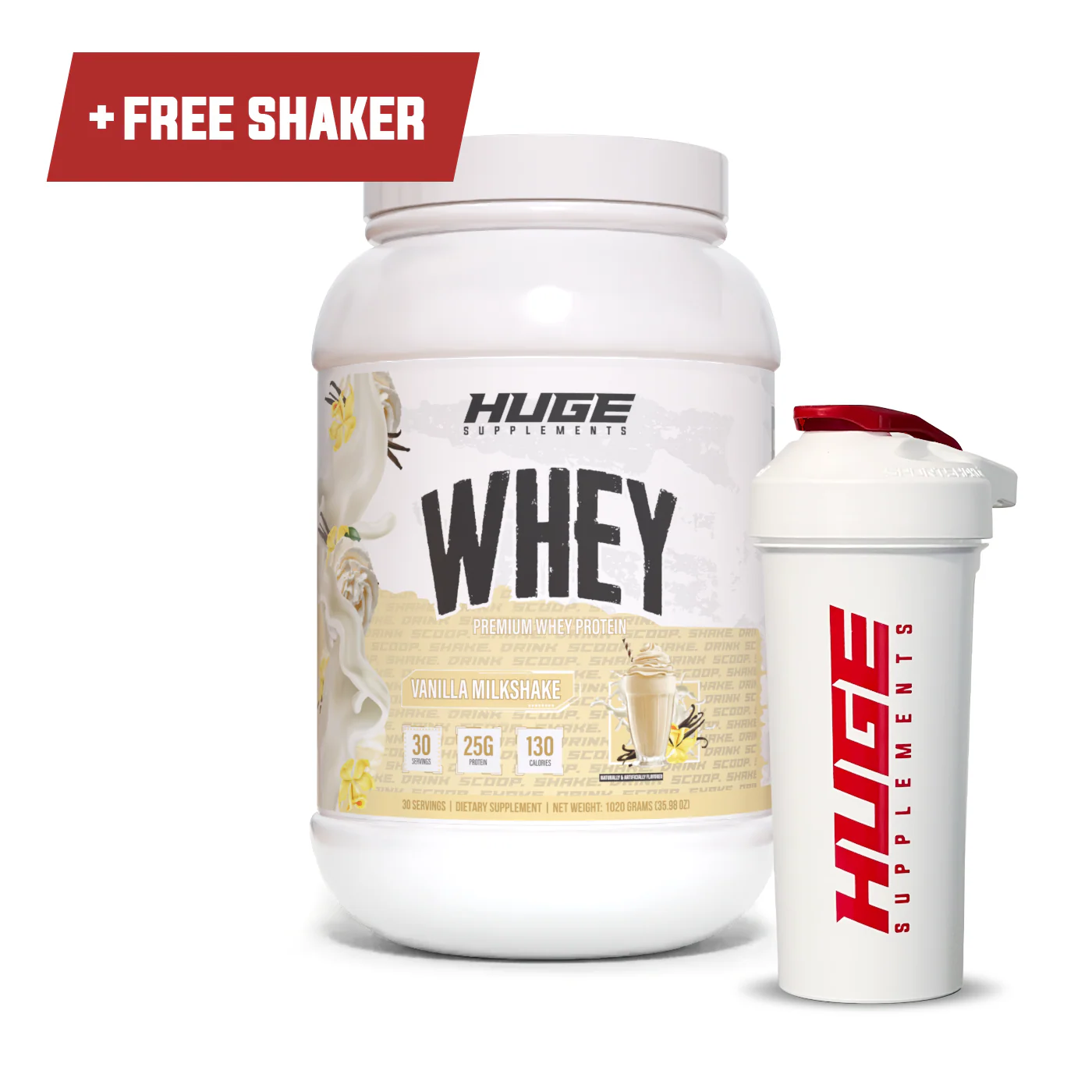 HUGE - Whey - Vanilla Milkshake