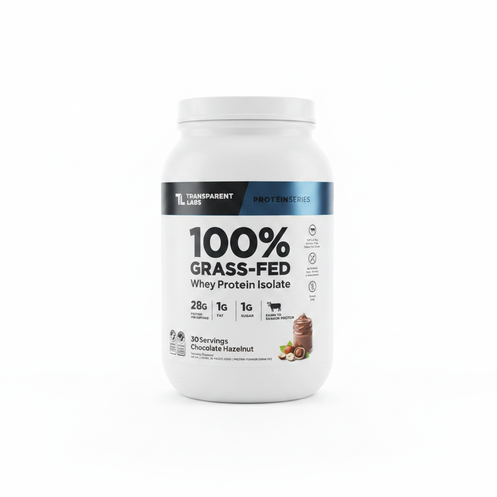 TLs Grass-fed whey protein chocolate hazelnut