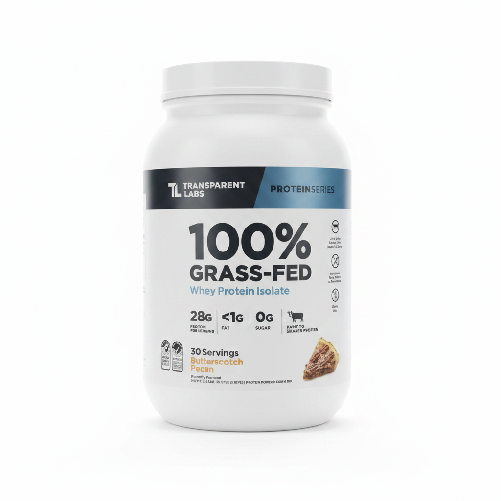 TLs Grass fed whey protein Butterscotch Peacan