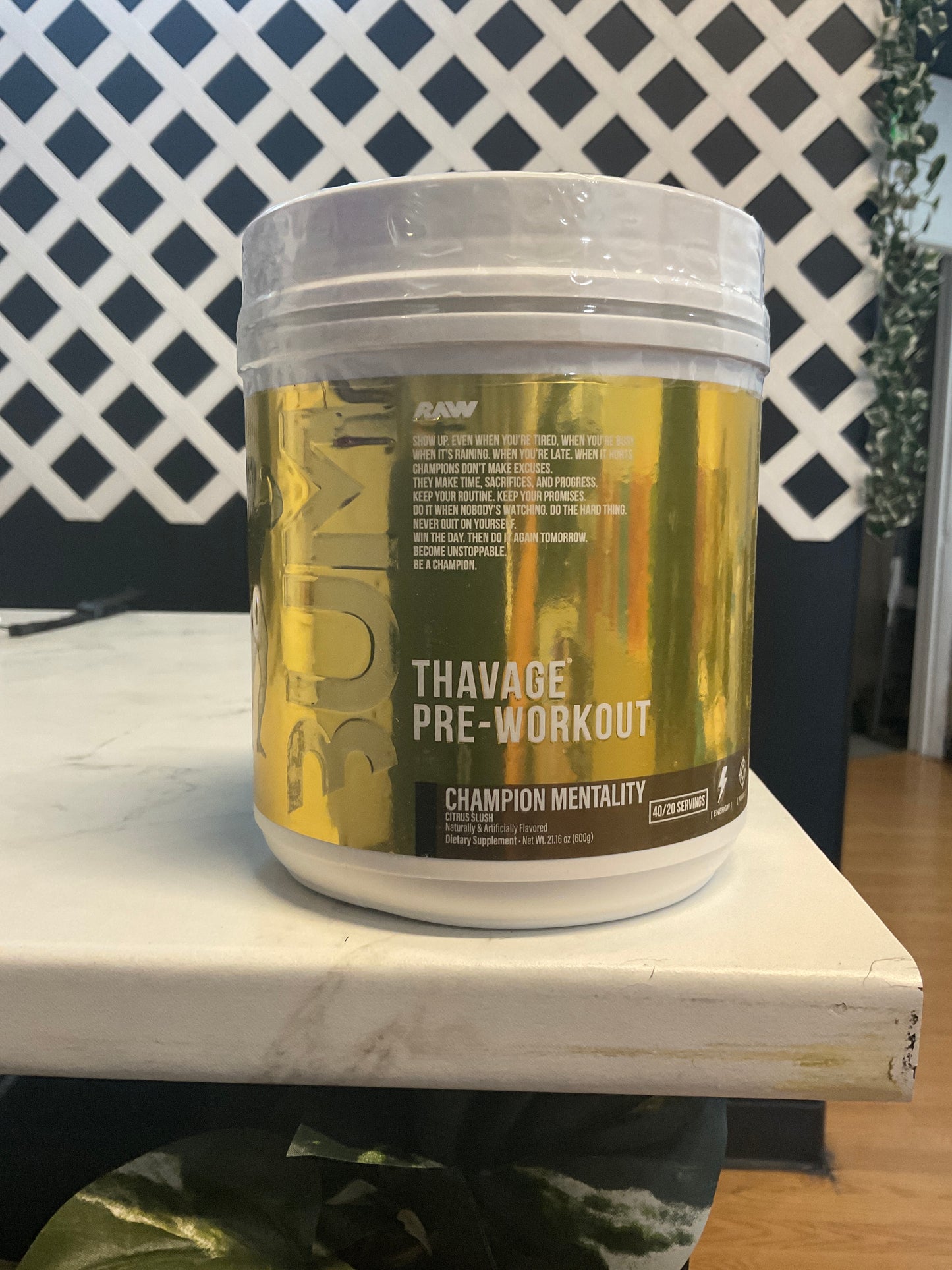 RAW NUTRITION - Thavage - Pre- W - Champion Mentality