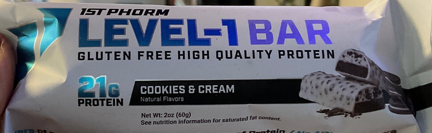 1ST PHORM - Level-1 Bar - Cookies & Cream