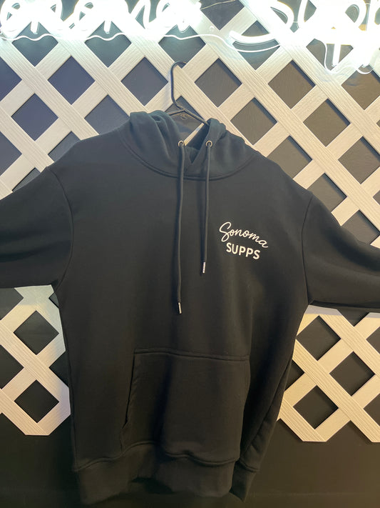 LOGO HOODIE SWEATSHIRTS - BLACK - XXL