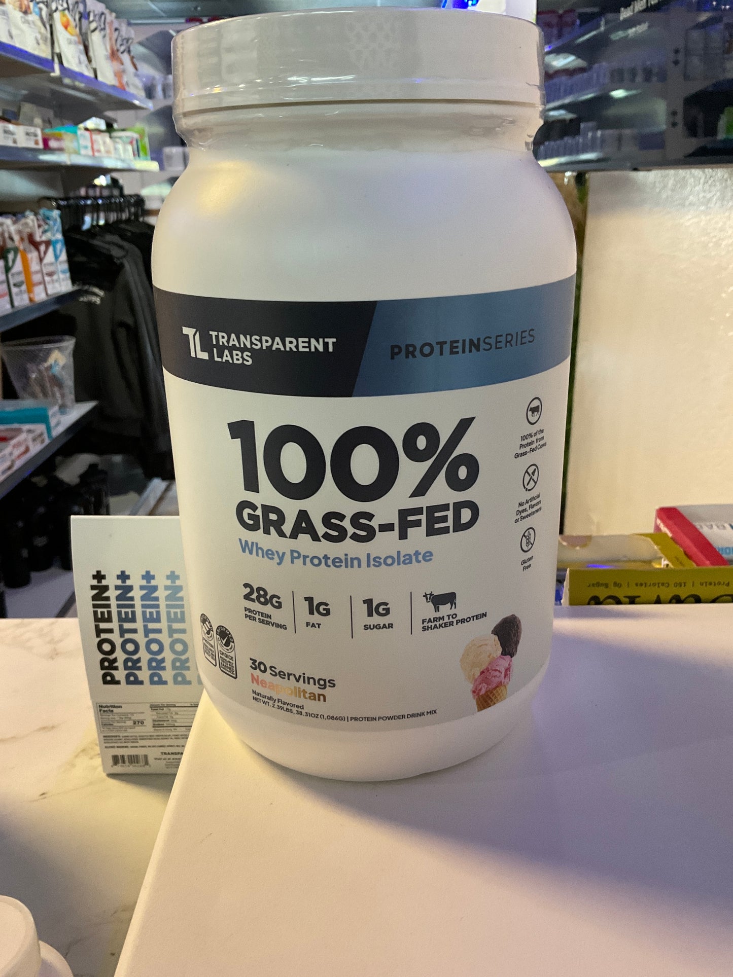 TLs Grass fed whey protein Neapolitan