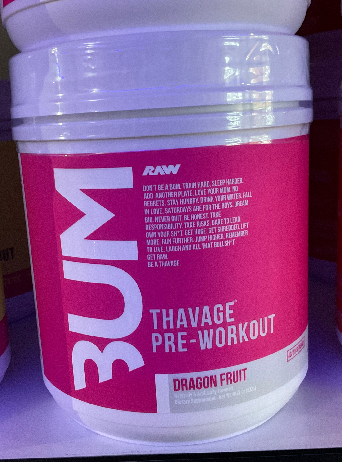 RAW NUTRITION - Thavage Pre-W - Dragon Fruit