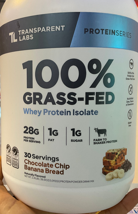 TL - 100% Grass-Fed Whey - Chocolate chip Banana Bread