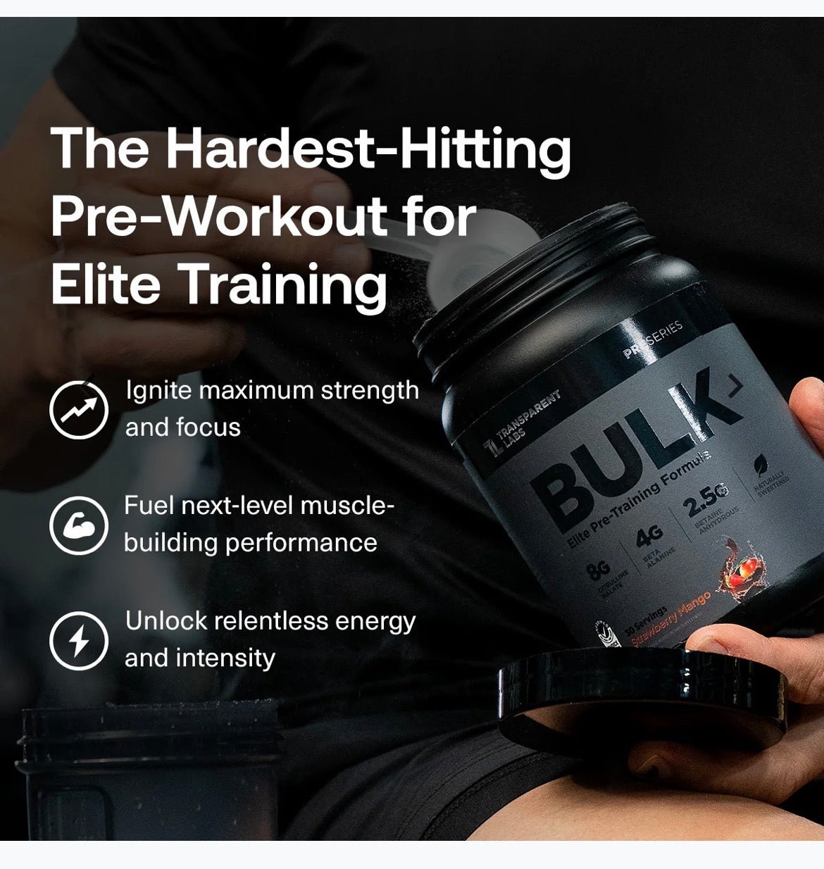 TLs Bulk Black Pre-workout BlueRasberry