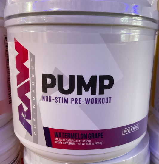 RAW NUTRITION - Pump Pre-W - Watermelon Grape