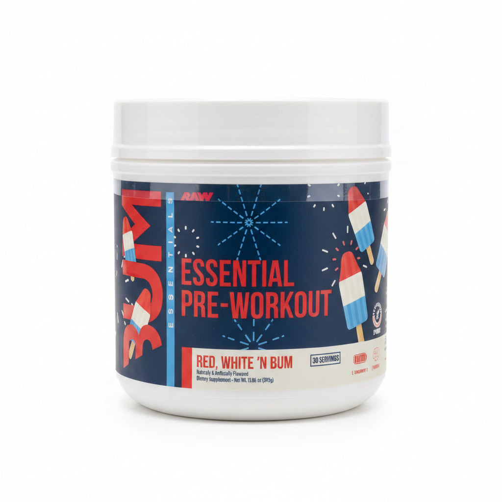 RAW Bum Essentials Pre-Workout - Red, White ‘N Bum