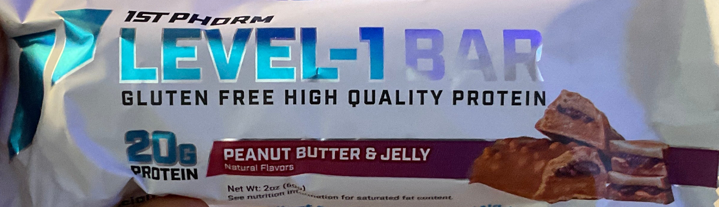 1ST PHORM - Level-1 Bar - Peanut Butter & Jelly