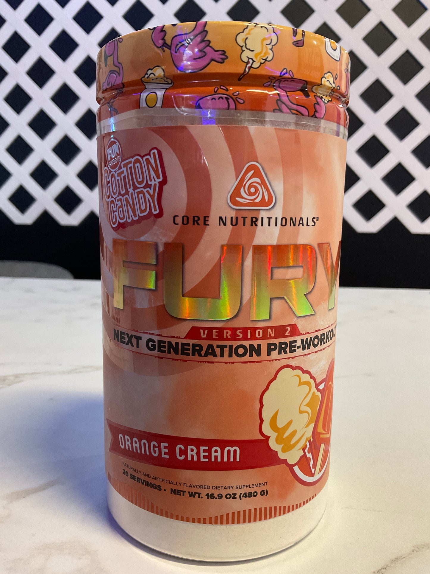 CORE NUTRITIONALS - FURY v.2 Platinum - Orange Cream Cotton Candy