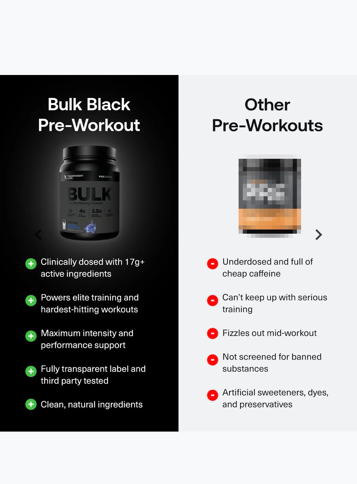 TLs Bulk Black Pre-workout BlueRasberry