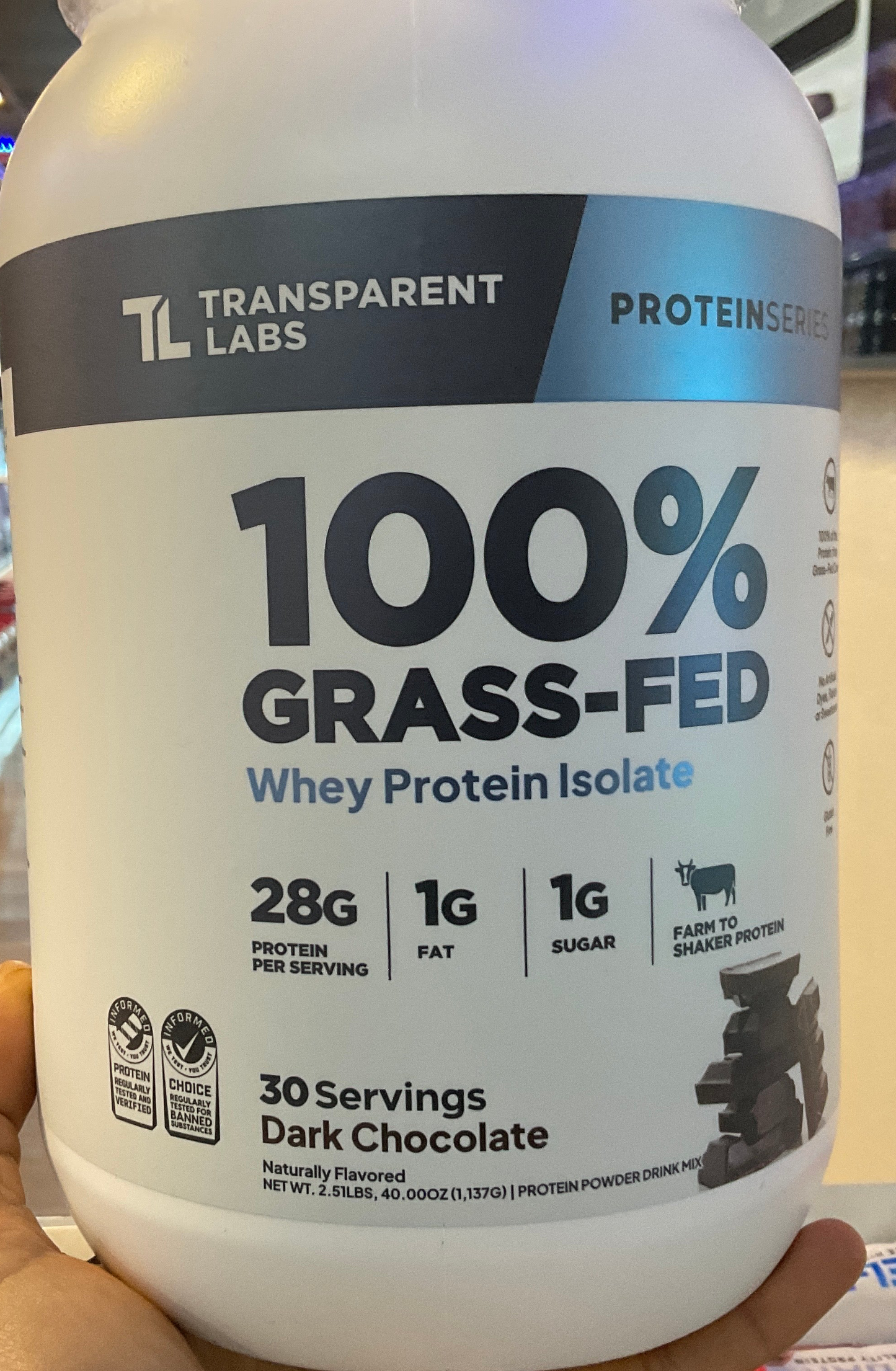 TL - 100% Grass-Fed Whey - Dark Chocolate