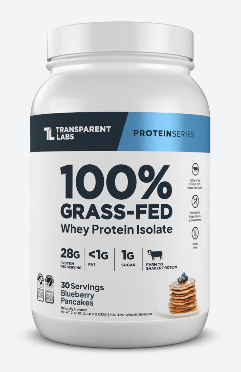TL 100% Grass-Fed Whey Blueberry Pancakes