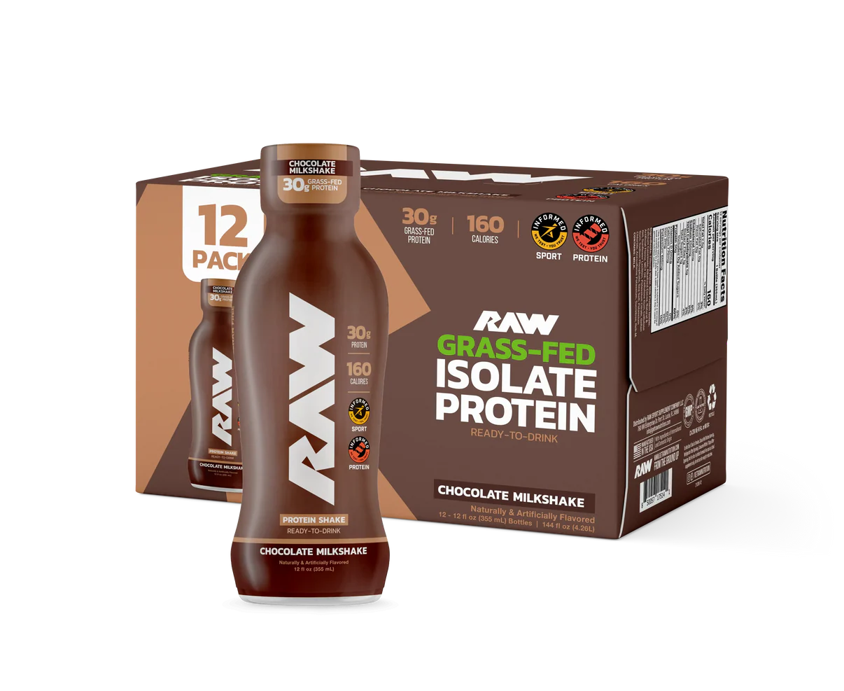 RAW NUTRITION - RTD PROTEIN - Chocolate Milkshake - SINGLES