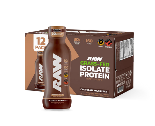 RAW NUTRITION - RTD PROTEIN - Chocolate Milkshake - SINGLES