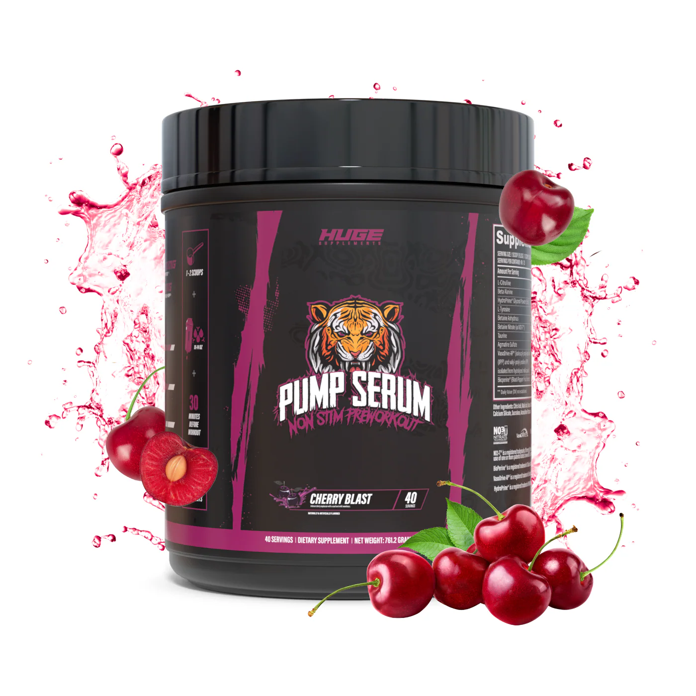HUGE - Pump Serum Non Stim Pre-W - Cherry Blast