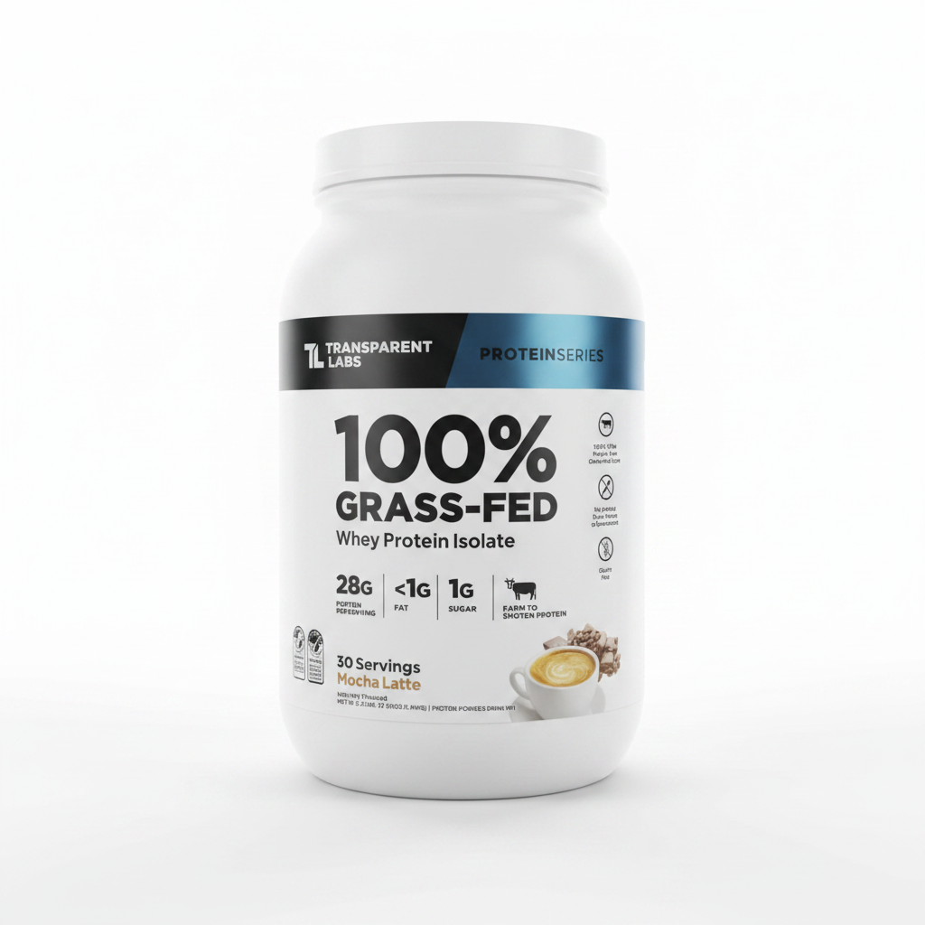 TLs grass fed whey protein mocha latte